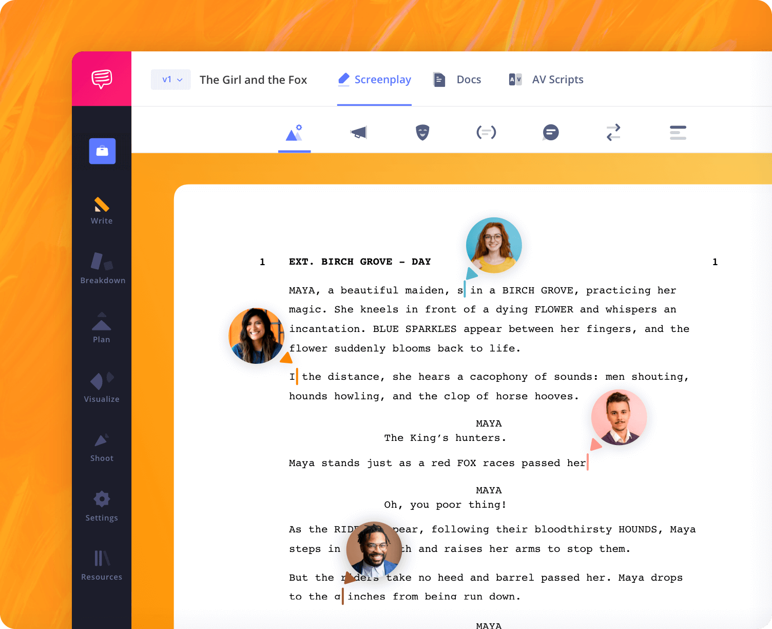screenwriting software collaborative script writing