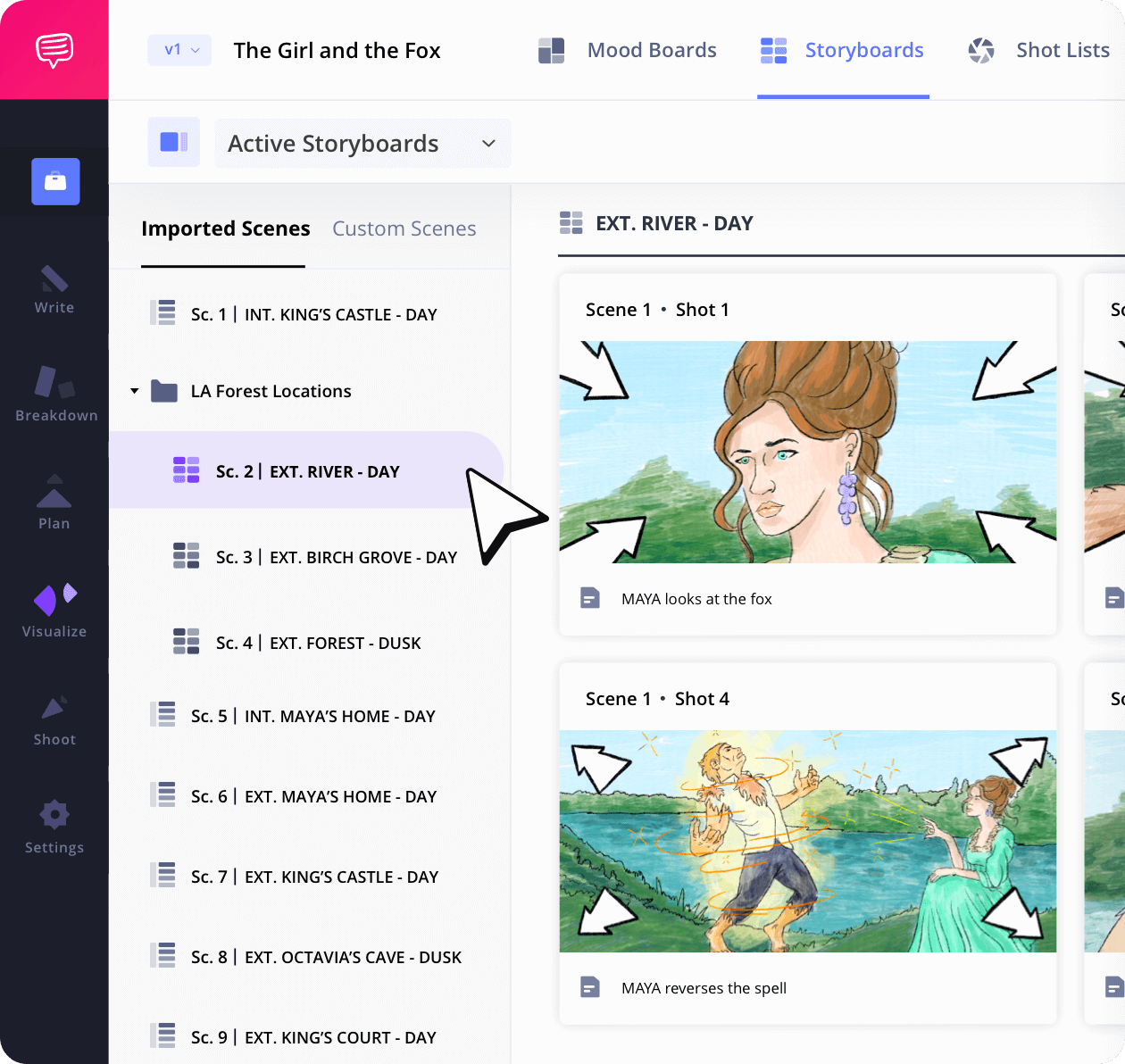 storyboard creator create storyboard groups
