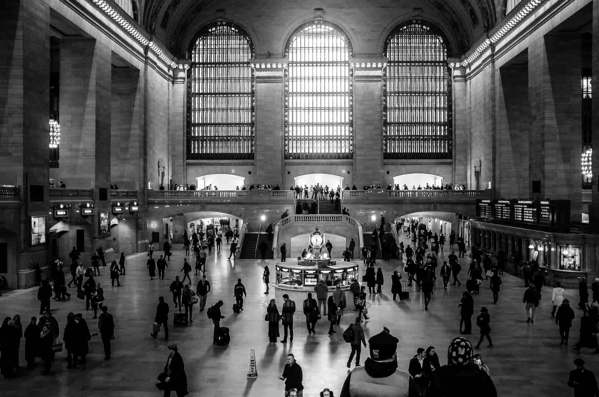 Black and white Aesthetic Photography Pictures Grand Central Station