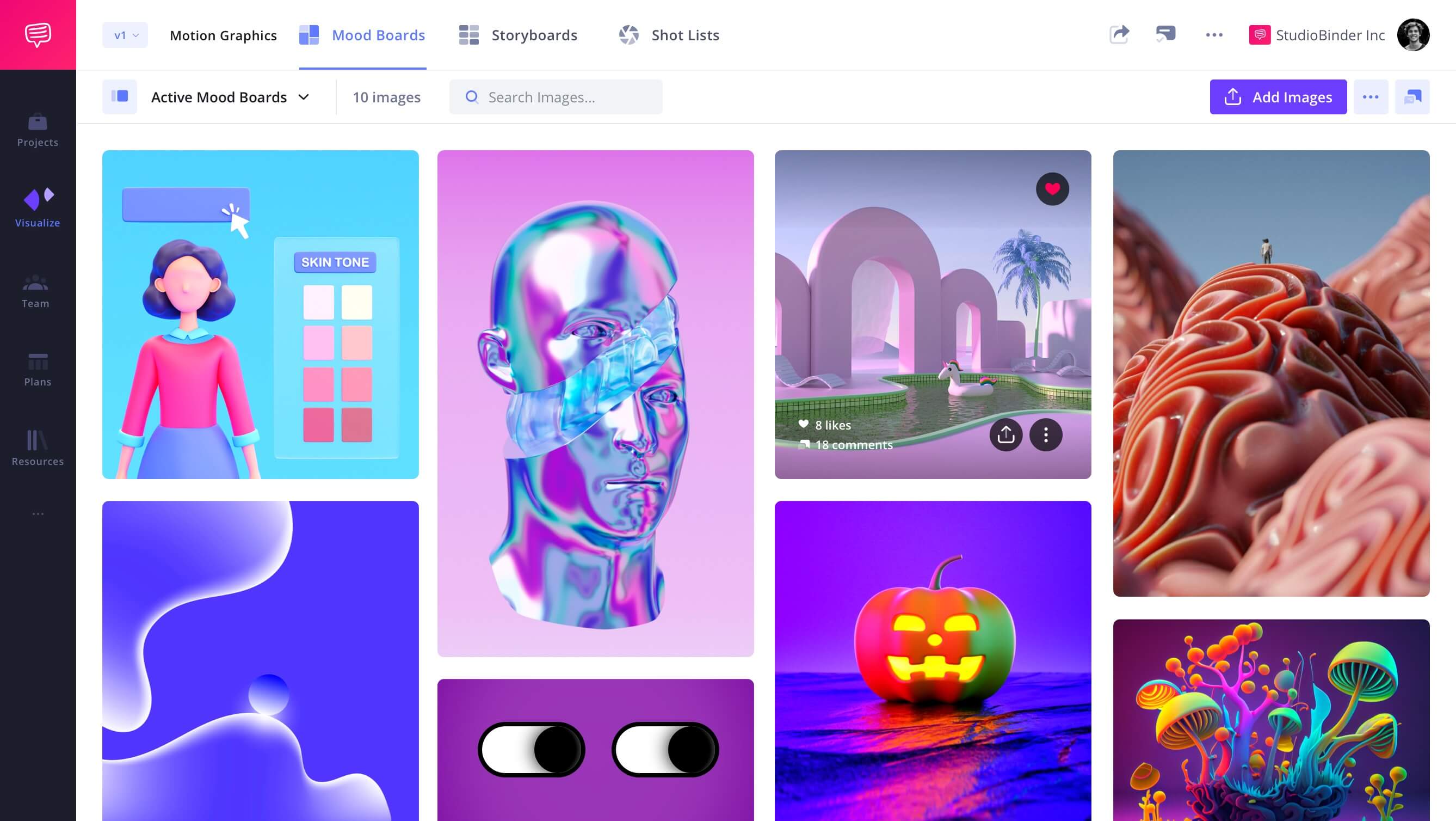 Digital Mood Board Template Example Digital Mood Board Template Example