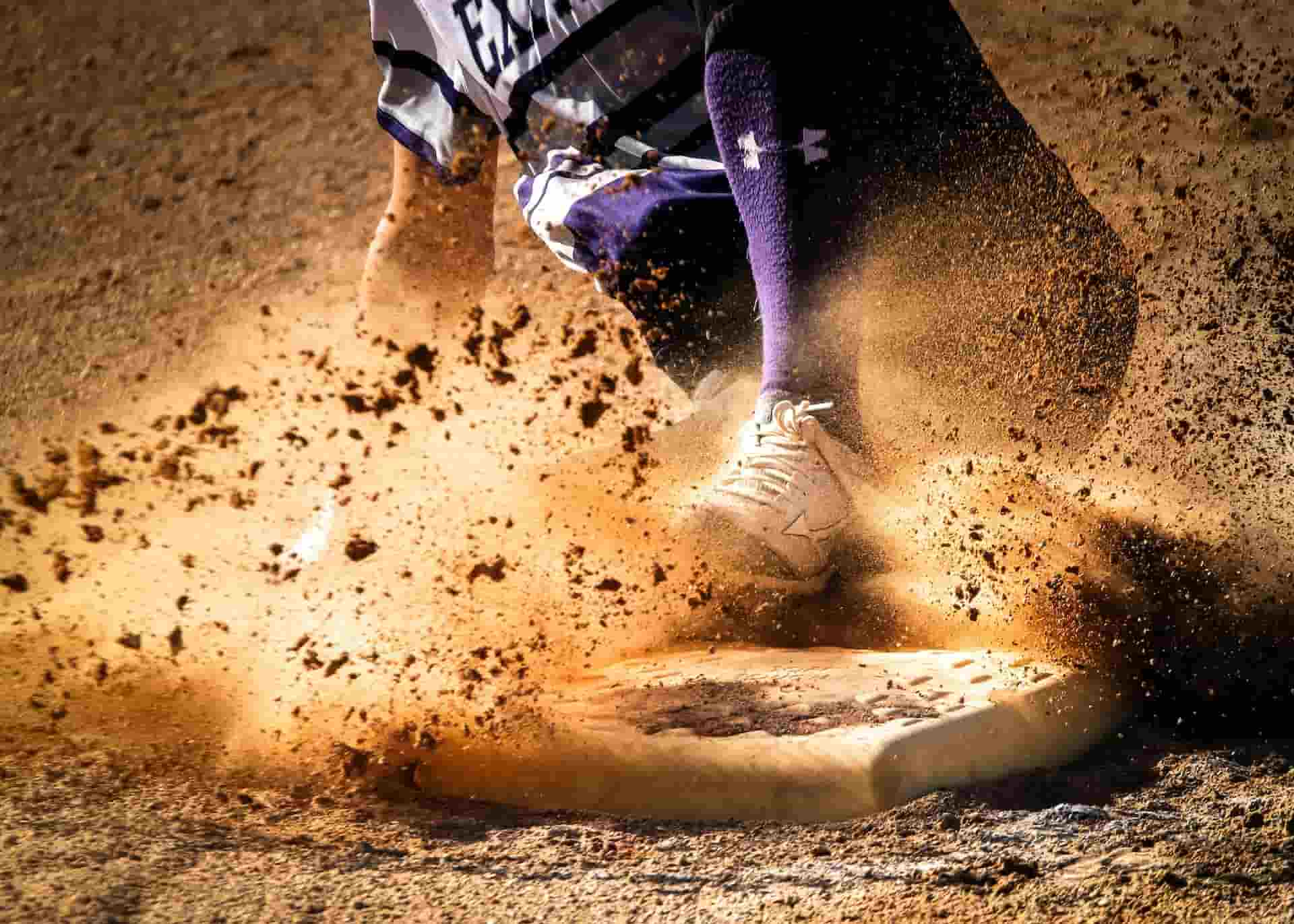 Sports Photography Photos Baseball Player Hits Base Sports Photography Photos Baseball Player Hits Base