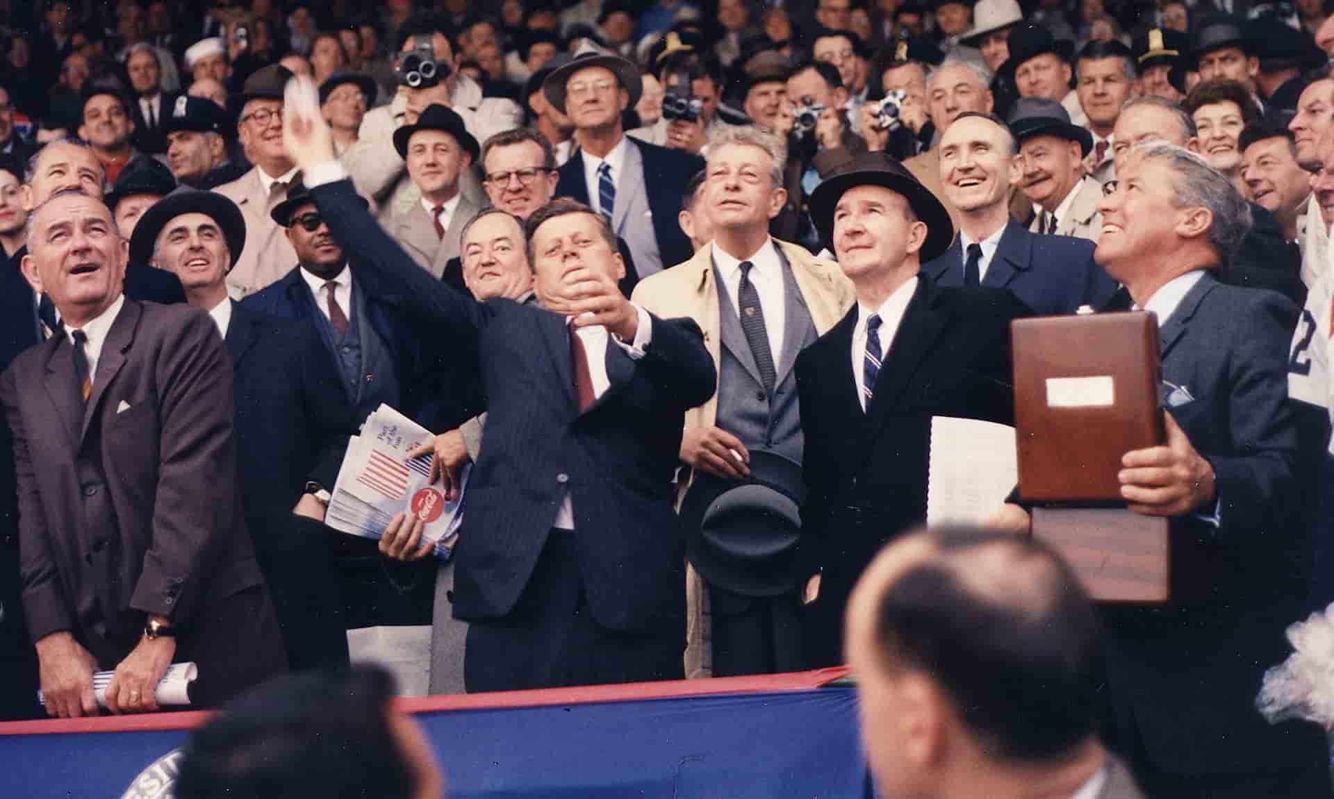 Sports Photoshoot President Kennedy throws the first ball on Opening Day Sports Photoshoot President Kennedy throws the first ball on Opening Day