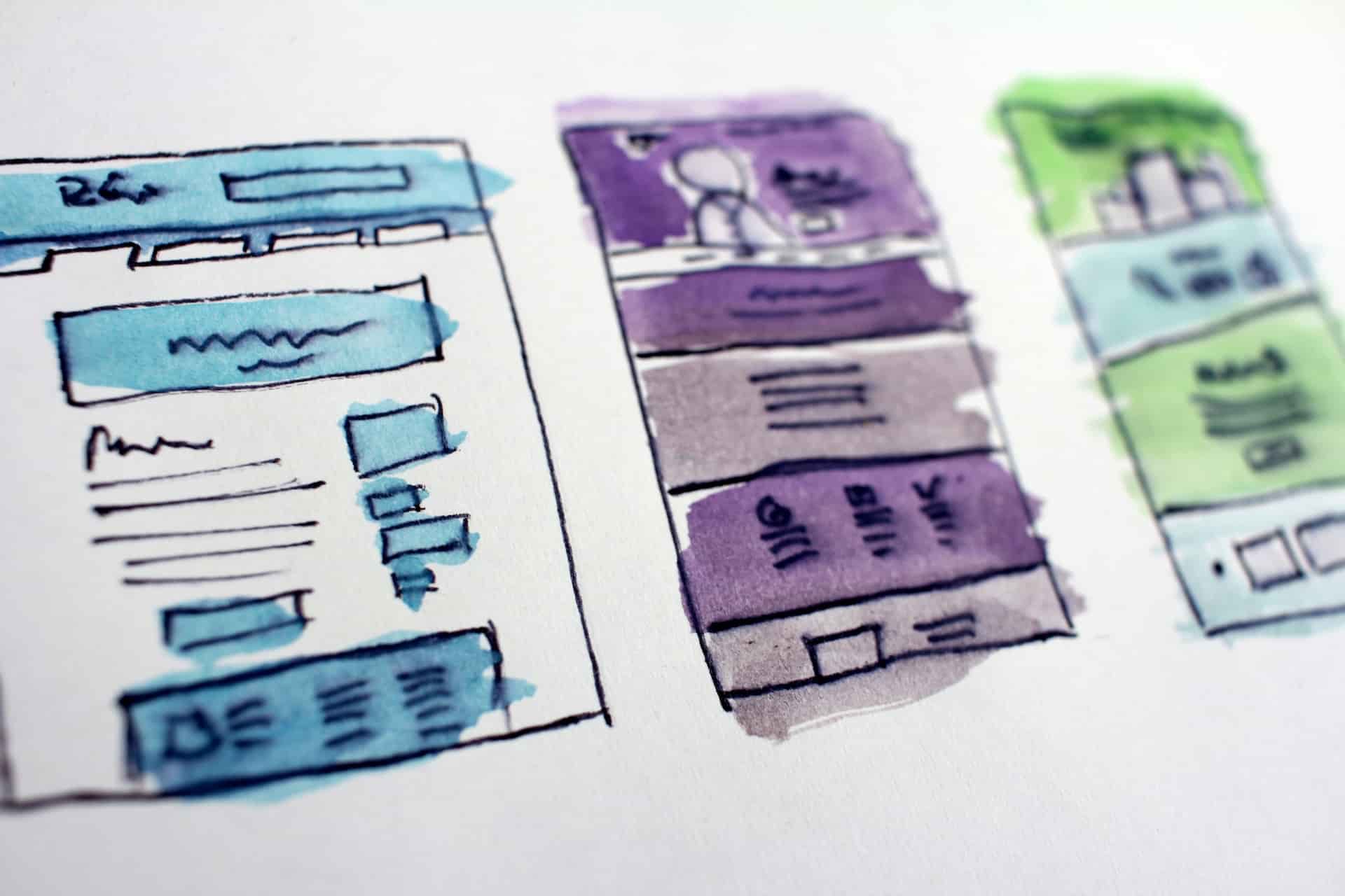 Website storyboard examples Wireframes