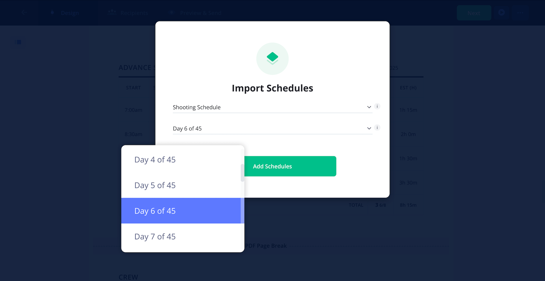Film Call Sheet Template Word Alternative for Filmmaking Film Production Advance Schedule Example Select Day StudioBinder