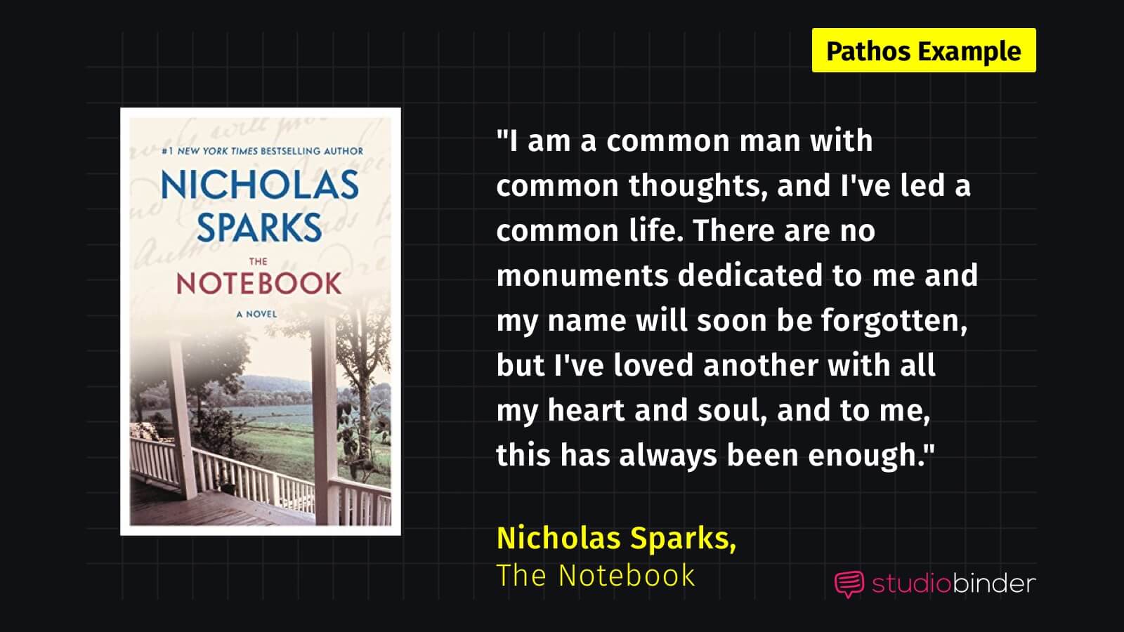 Pathos Examples in Literature Pathos Example in The Notebook