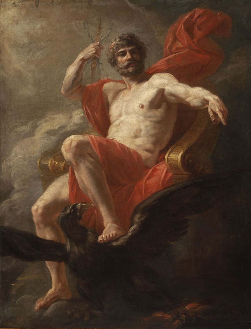 What is Folklore Jupiter Enthroned by Heinrich Füger (–)