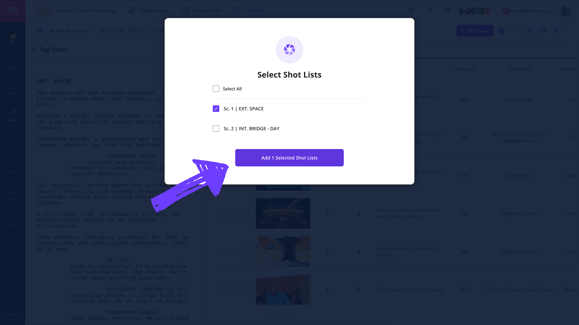 Short Film Shot List Template Excel Export Shot List with Camera Movement and Camera Angles StudioBinder