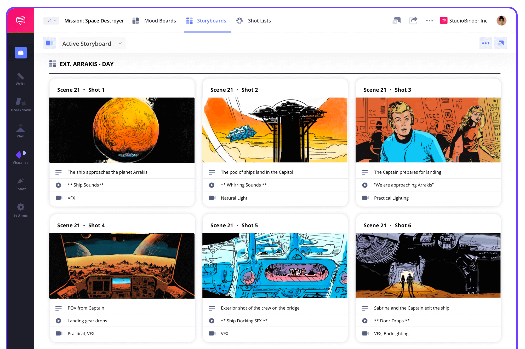 Storyboard Application Storyboard Creator Online for Production Teams StudioBinder Storyboard Application Storyboard Creator Online for Production Teams StudioBinder