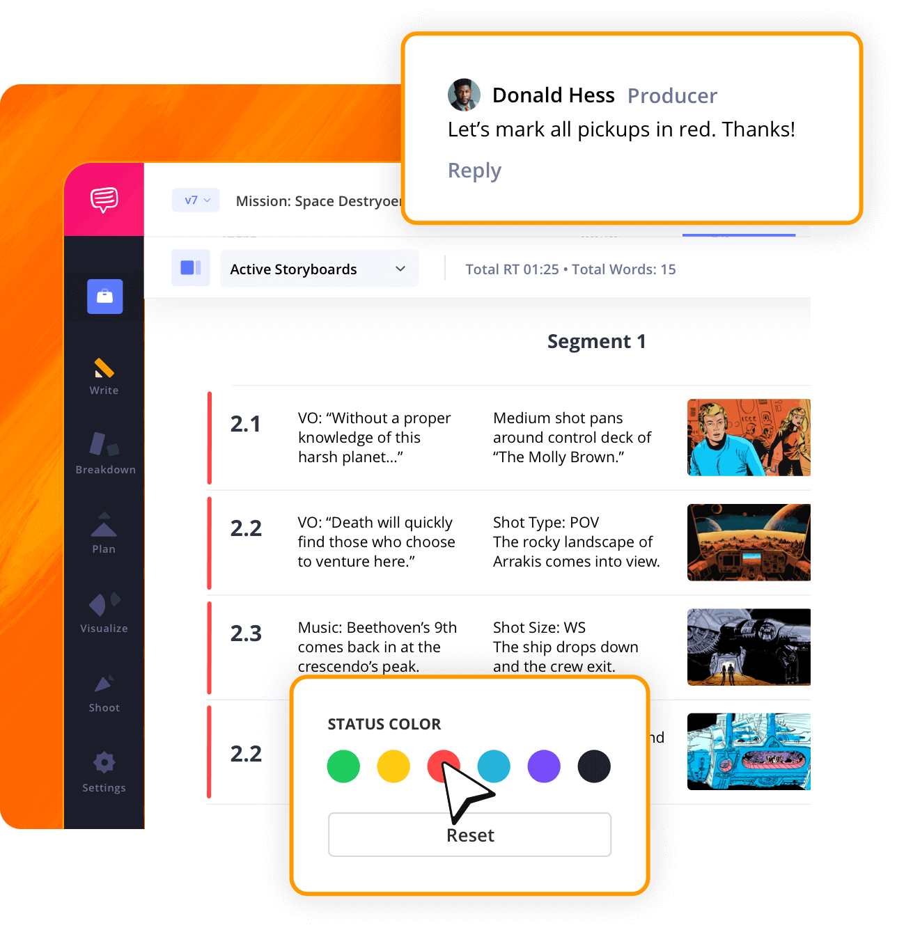 Video Script Generator Fast and High Quality Script Format Color Coding Rows StudioBinder Video Script Generator Fast and High Quality Script Format Color Coding Rows StudioBinder