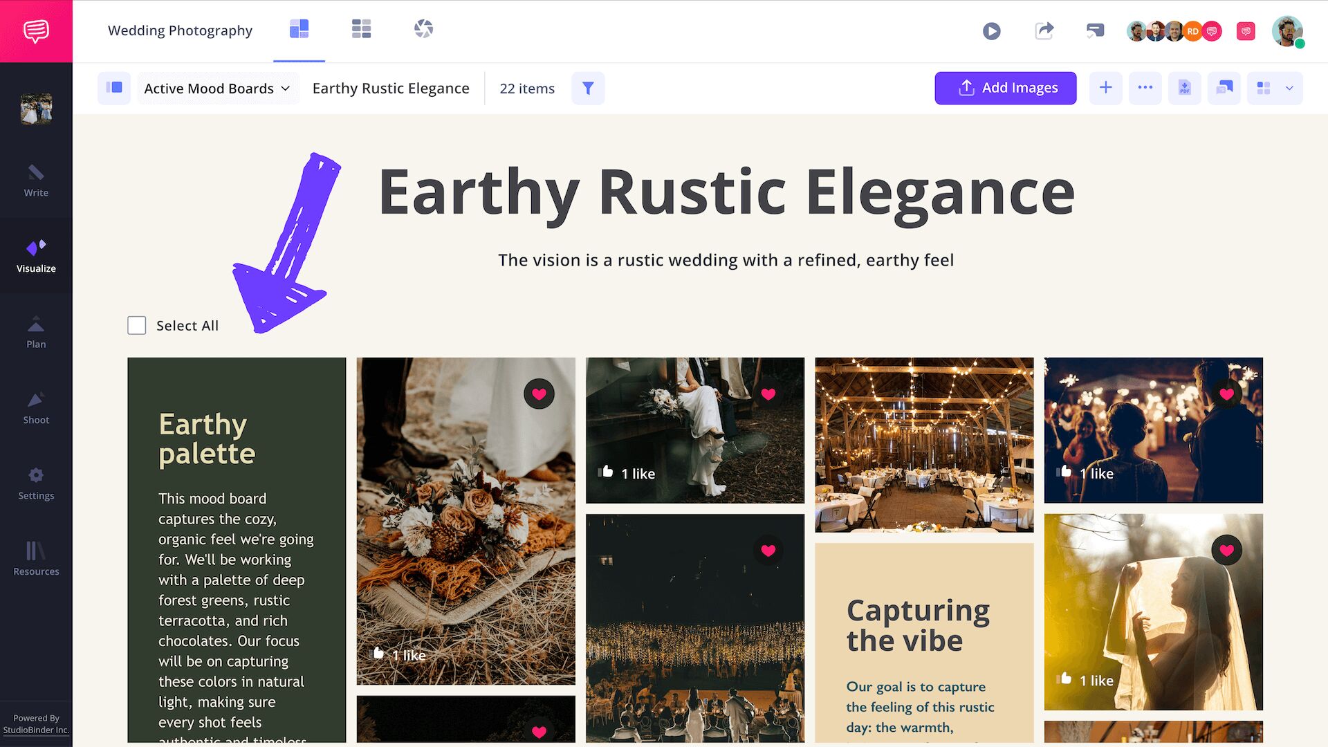 Wedding Photography Mood Board Template Create Custom Text Boxes with Color Palette Examples StudioBinder Wedding Photography Mood Board Template Create Custom Text Boxes with Color Palette Examples StudioBinder