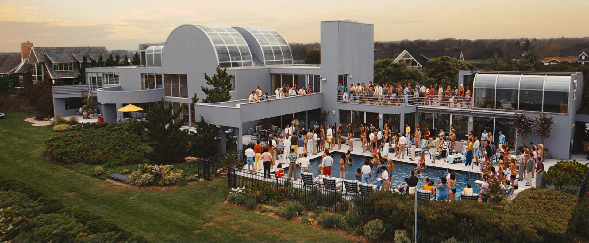 Drone Shot The Wolf of Wall Street