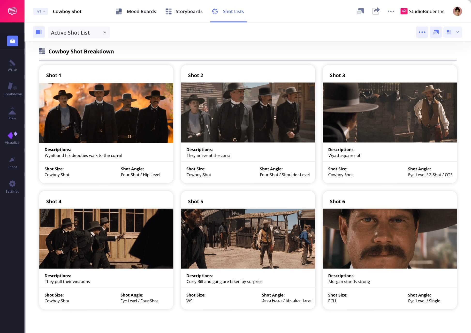 Example of Cowboy Shot in Film CS Shot Definition in a Camera Shot List CS camera shots scene example from The Tombstone