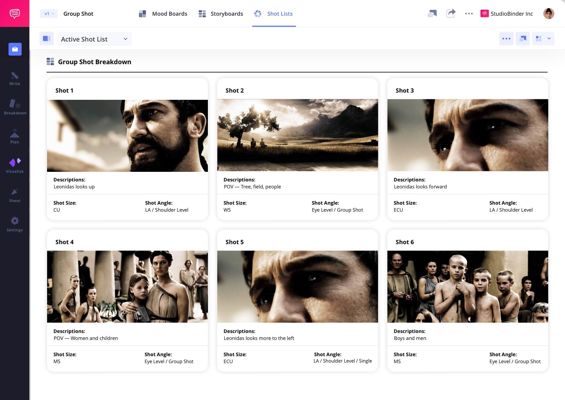Example of Group Shot in Film Group Shot Definition in a Camera Shot List Group framing camera shot scene example from