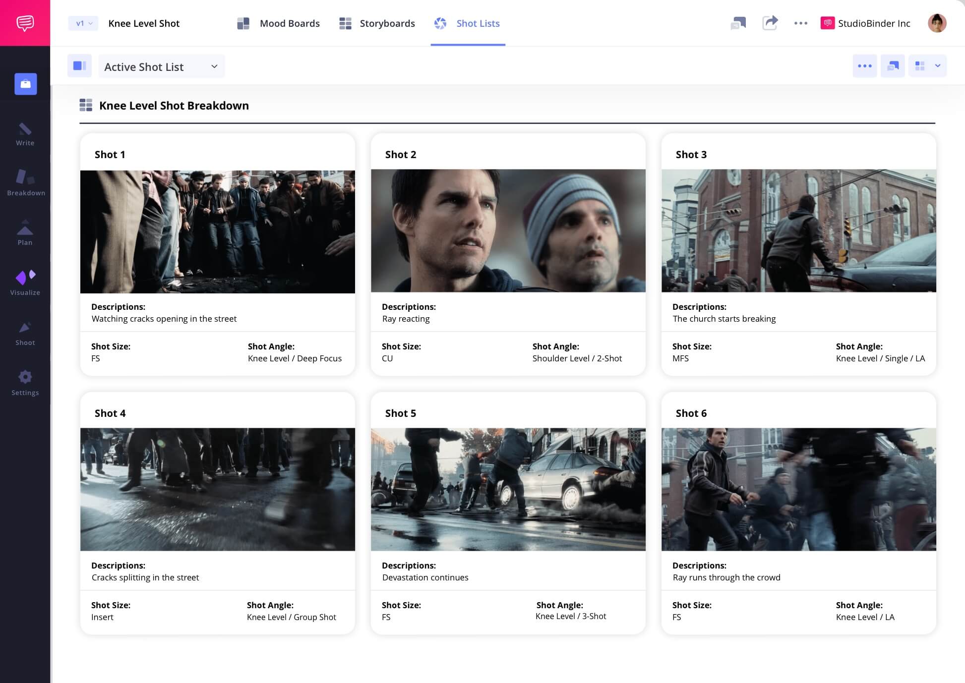Example of Knee Level Shot in Film Knee Level Shot Definition in a Camera Shot List Knee level camera shots scene example from War of the Worlds