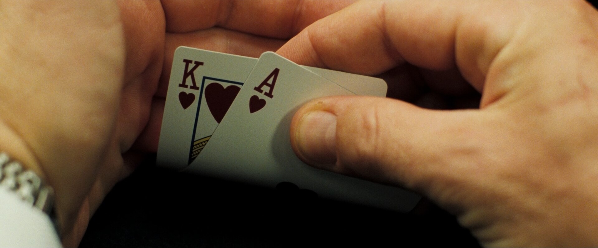 Extreme Close Up Shot Example ECU of poker card from Casino Royale
