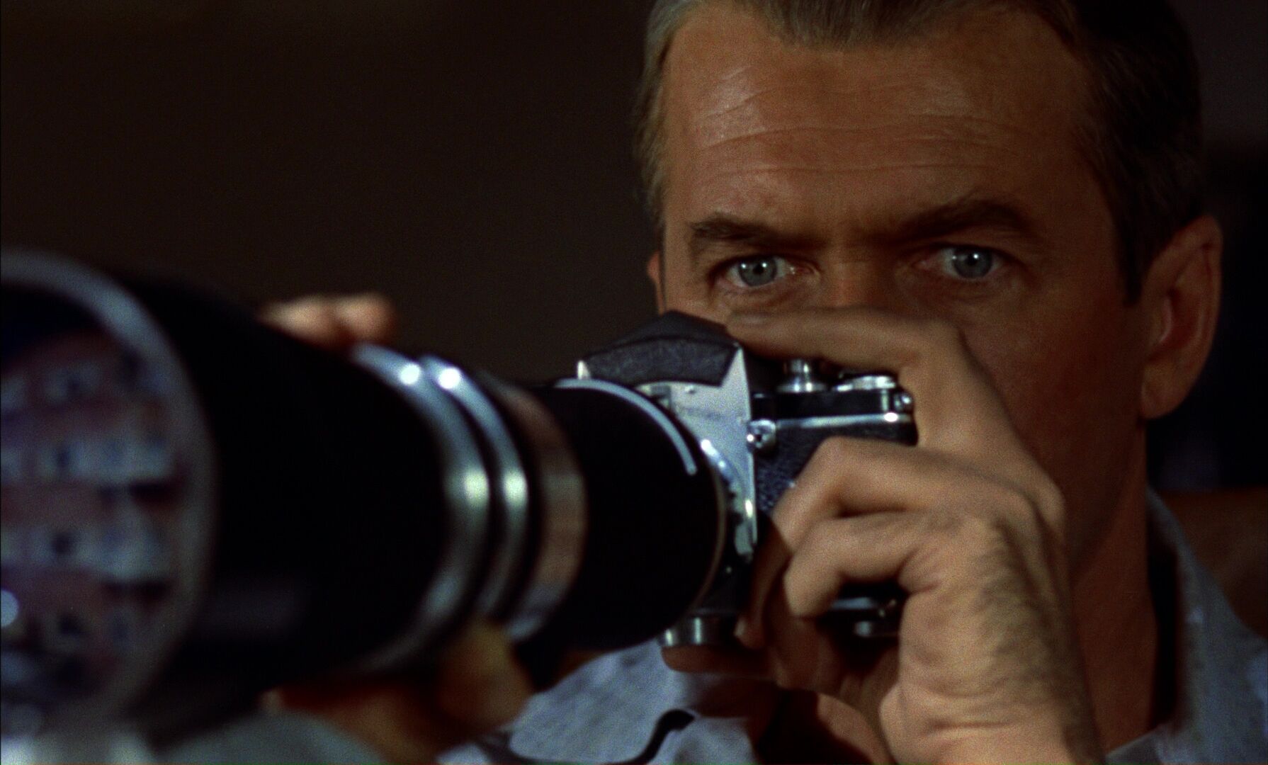 Eye Level Shot Example Eye Level camera angle on James Stewart from Rear Window