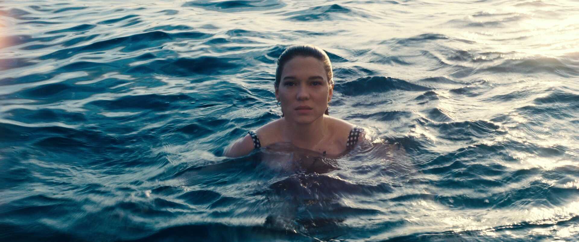 High Angle Shot Example High camera angle on Léa Seydoux from No Time to Die