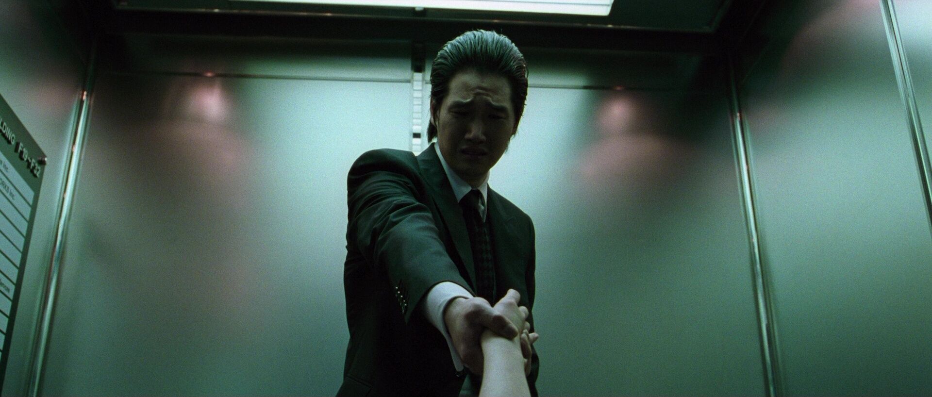 Hip Level Shot Example Hip level camera angle on Yoo Ji tae from Oldboy