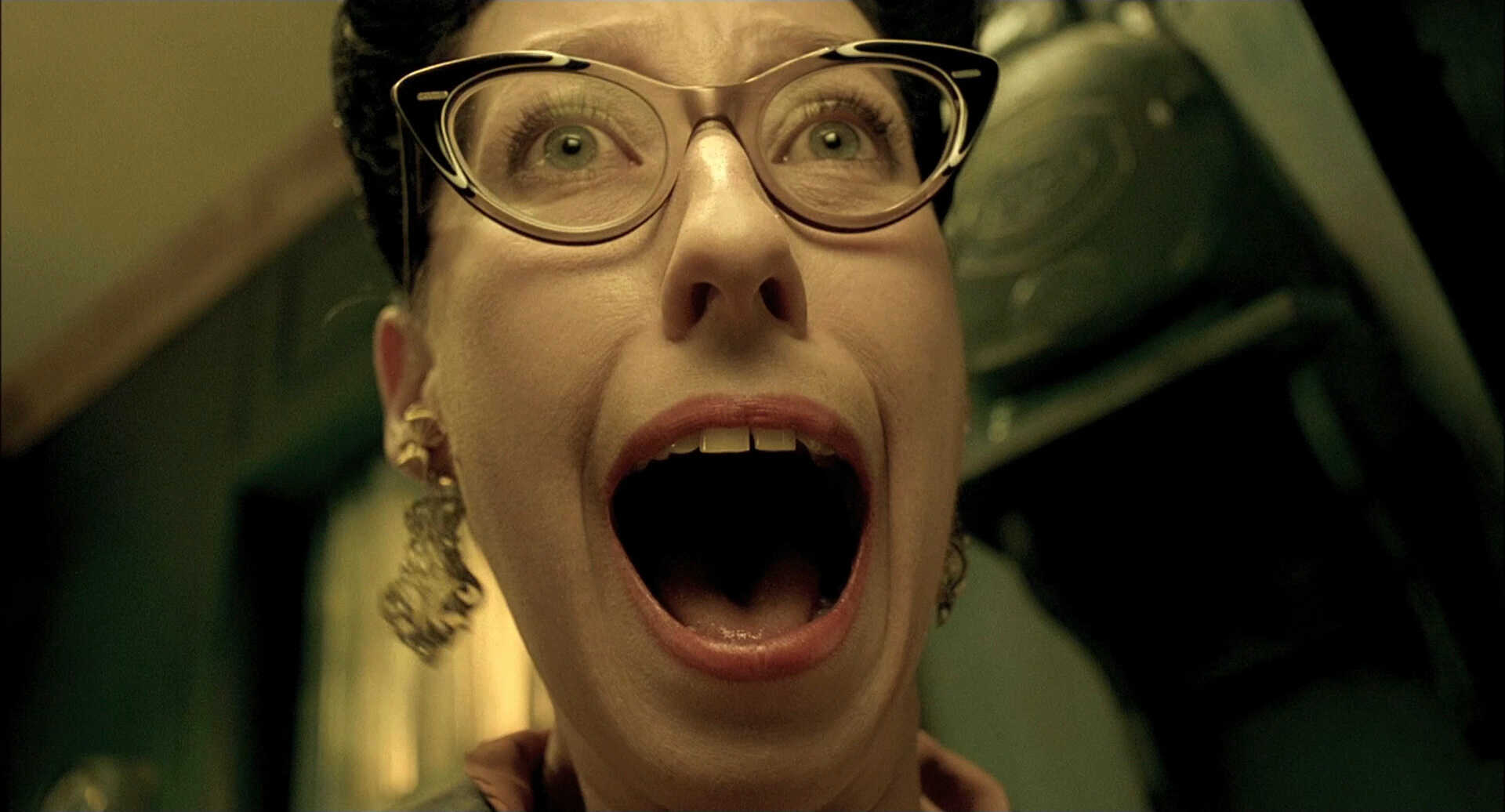 Low Angle Shot Example LA of women screaming from Delicatessen