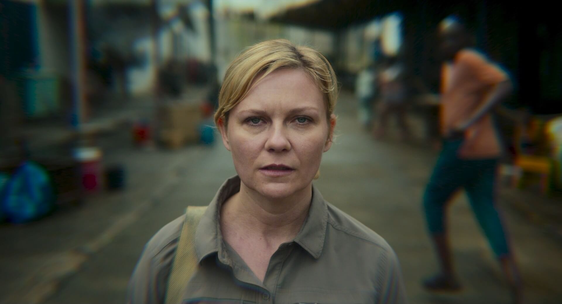 Medium Close Up Shot Example MCU of Kirsten Dunst from Civil War