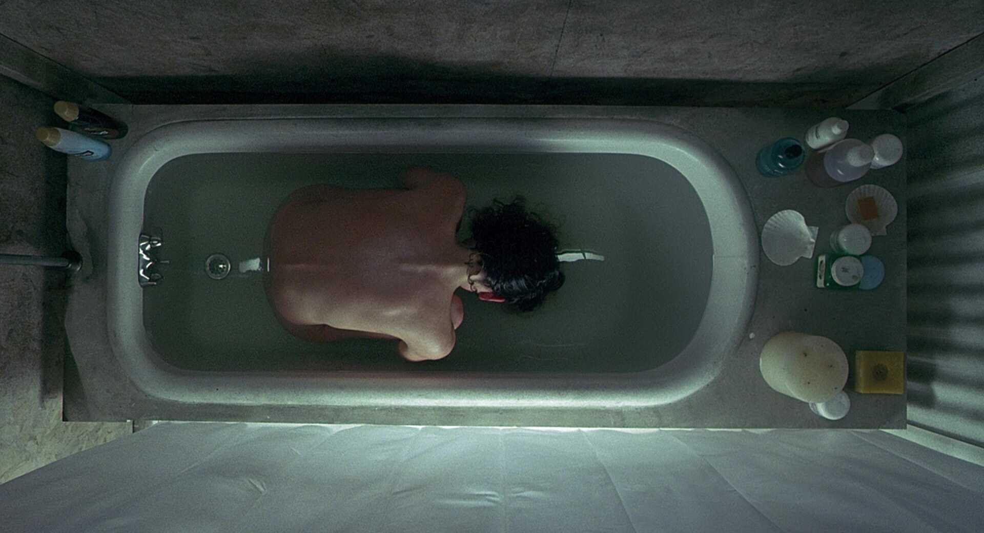 Overhead Angle Shot Example Overhead camera angle on Jennifer Connelly from Requiem for a Dream
