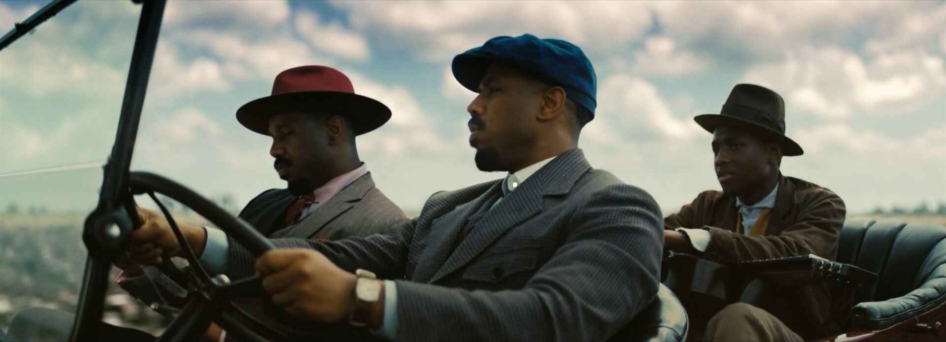 Shoulder Level Shot Example Shoulder level camera angle on Michael B Jordan from Sinners