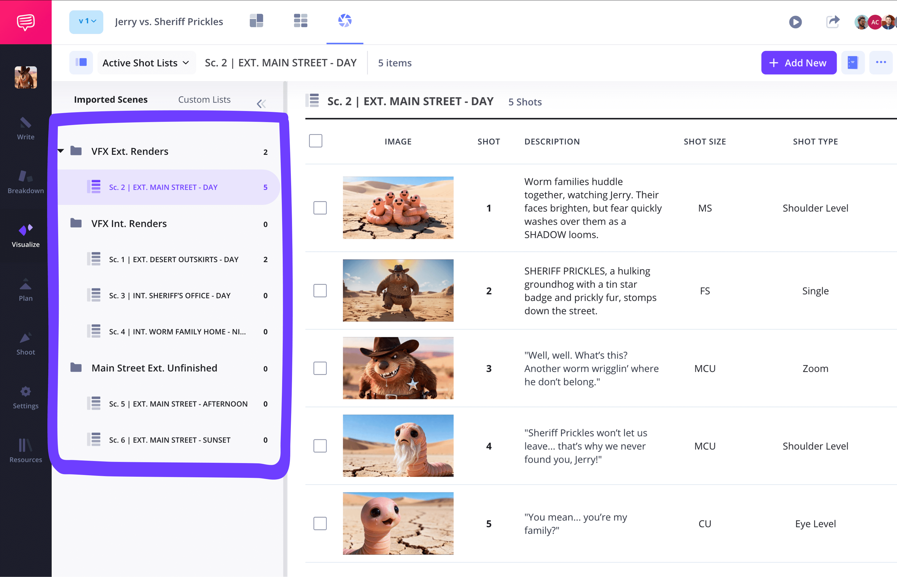 Animation Shot List Template Advanced Shot List Template with Custom Groups Organization Camera Shot Sizes Camera Angles StudioBinder