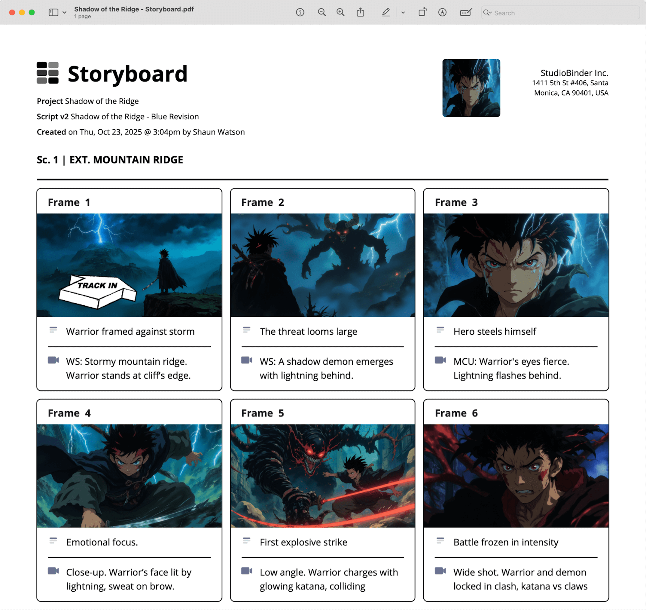 Anime Storyboard Template & Guide StudioBinder