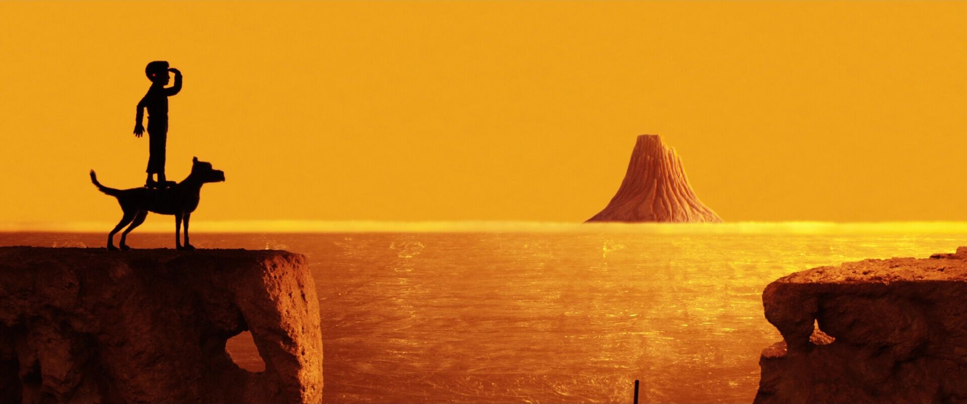 Aymmetrical Balance in Film Example Aymmetrical Balance Shot from Isle of Dogs