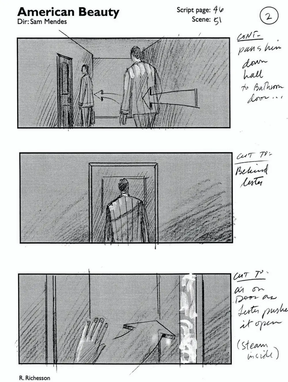 Best Film Storyboard Examples Sam Mendes American Beauty Storyboard Samples