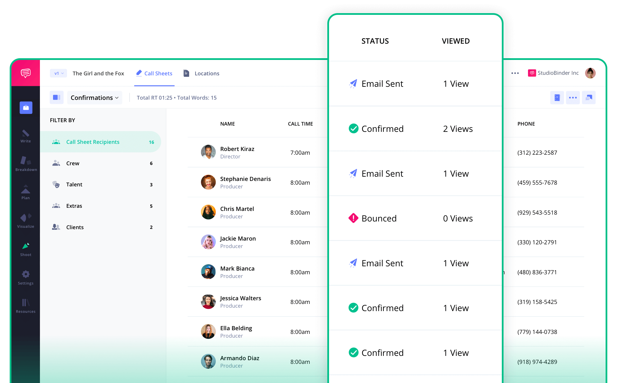 Call Sheet Distro Sheet Track call sheet recipients when they view and confirm call sheets online with a distribution sheet Call Sheet Distro Sheet Track call sheet recipients when they view and confirm call sheets online with a distribution sheet