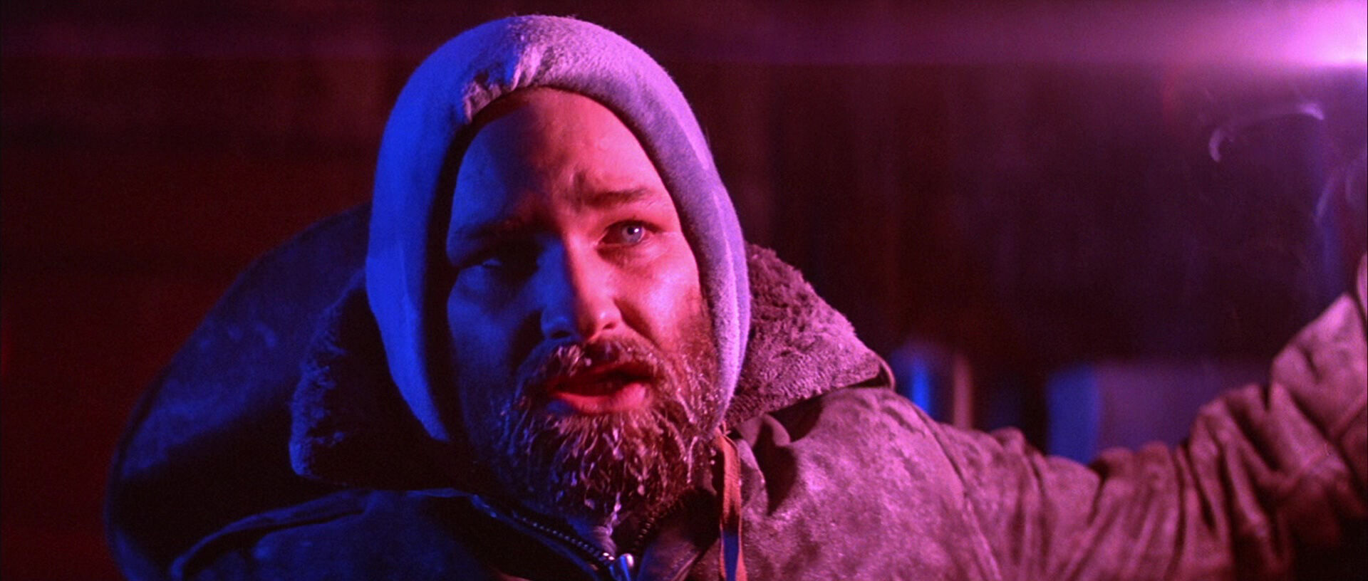 Contrast in Film Example Contrast Shot of Kurt Russell from The Thing