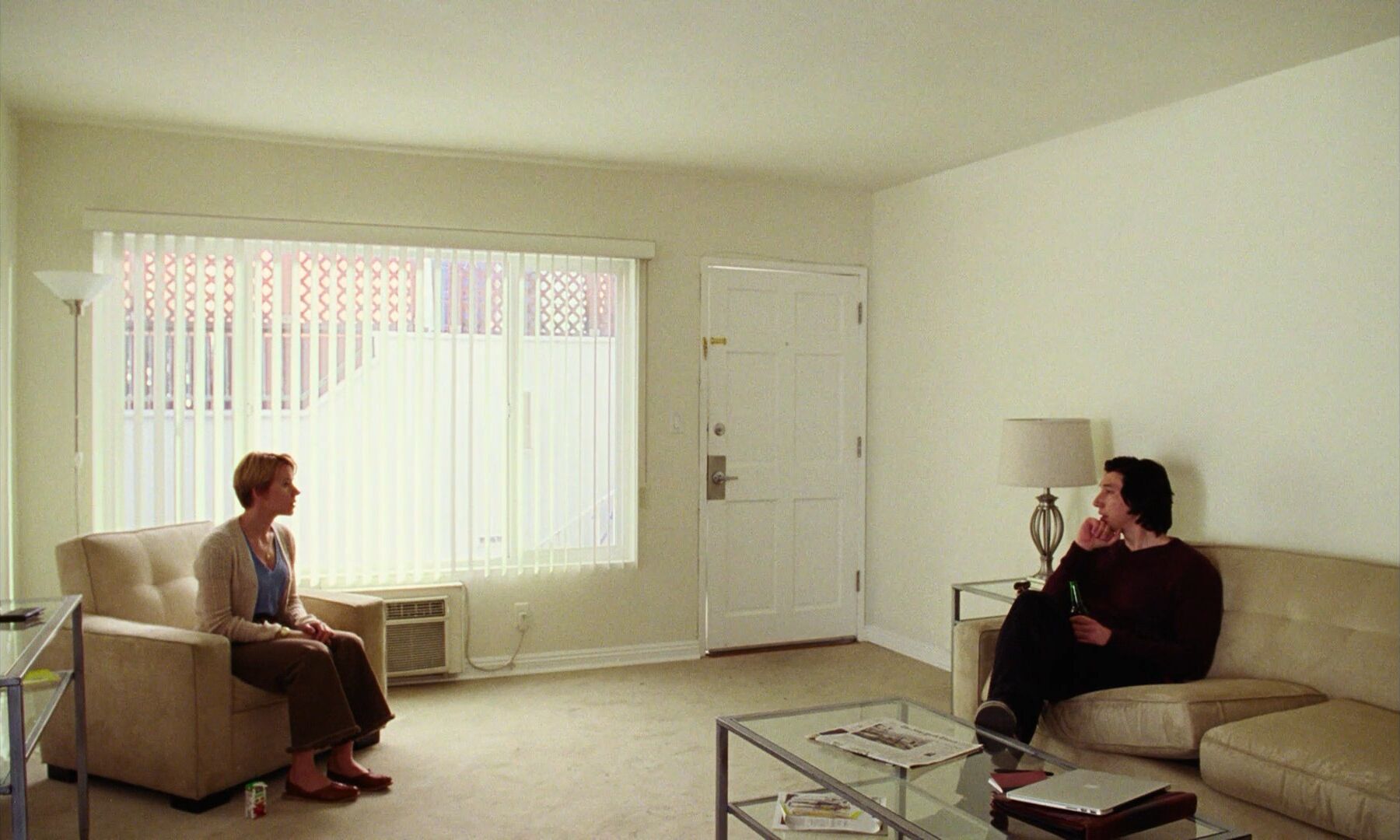 Deep Focus Shot Example Deep Focus Shot of Adam Driver and Scarlett Johansson from Marriage Story