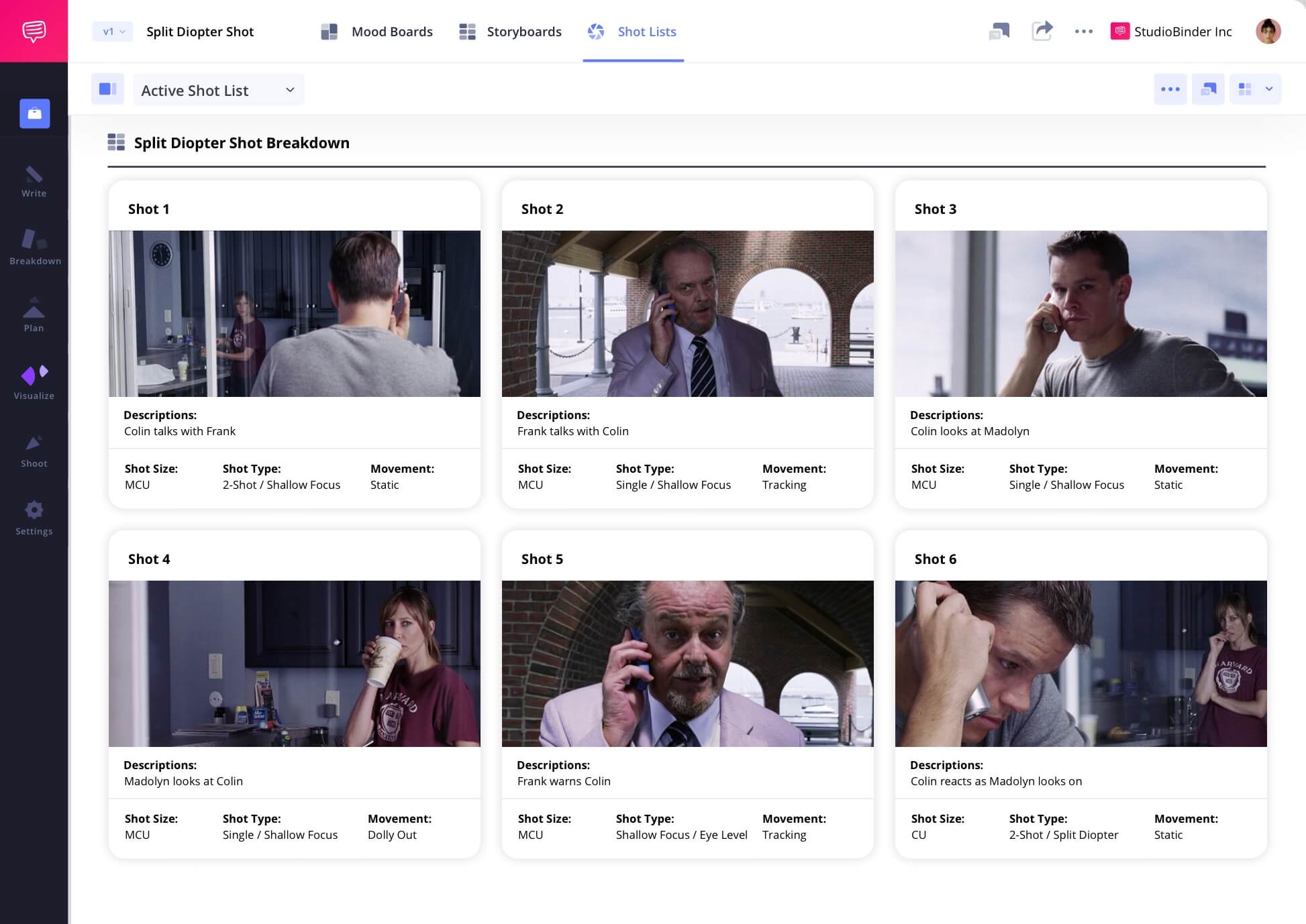 Example of Split Diopter Shot in Film Split Diopter Shot Meaning in a Camera Shot List Split Diopter camera shots scene example from The Departed Example of Split Diopter Shot in Film Split Diopter Shot Meaning in a Camera Shot List Split Diopter camera shots scene example from The Departed