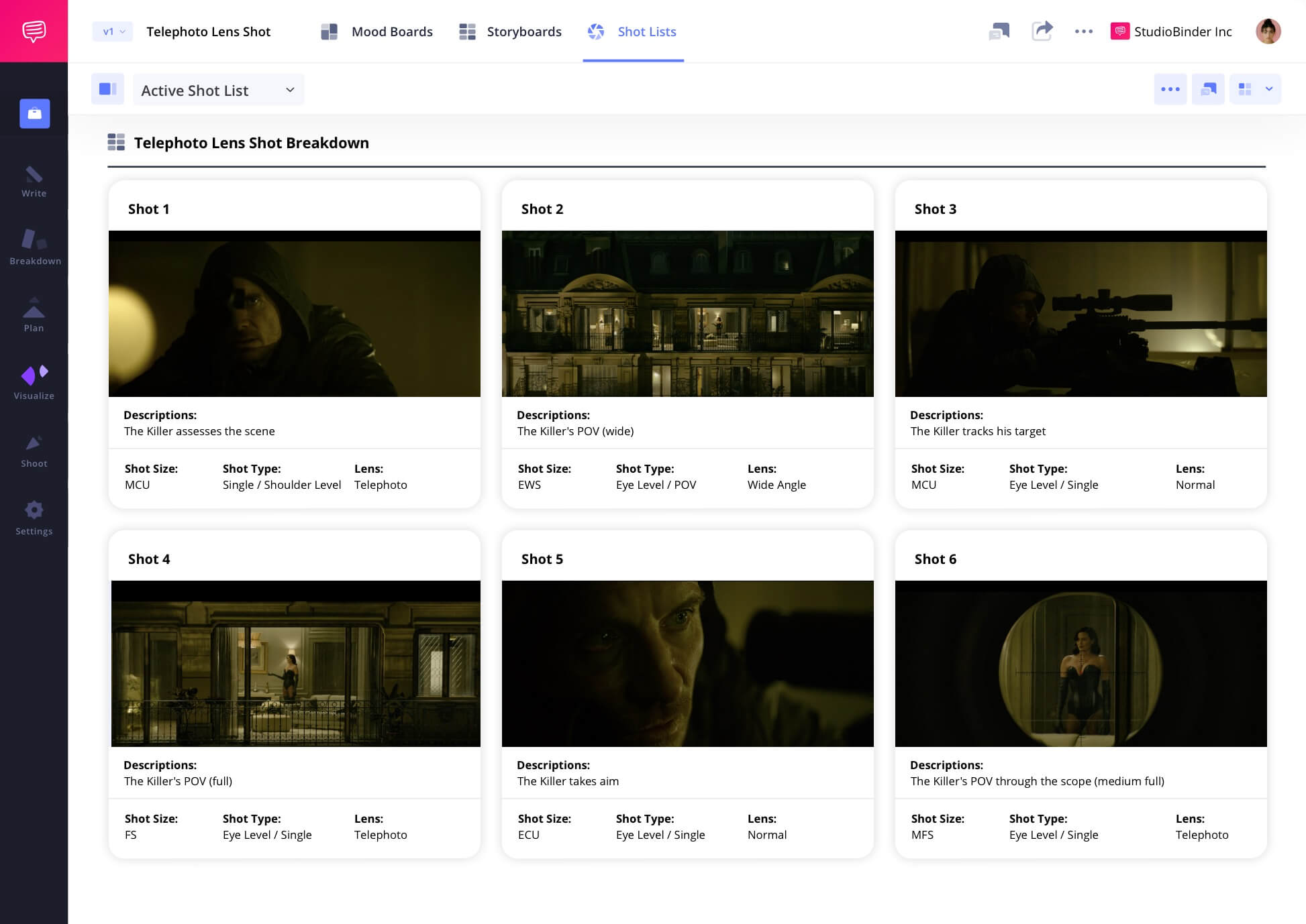 Example of Telephoto Lens Shot in Film Telephoto Lens Shot Meaning in a Camera Shot List Telephoto lens camera shots scene example from The Killer
