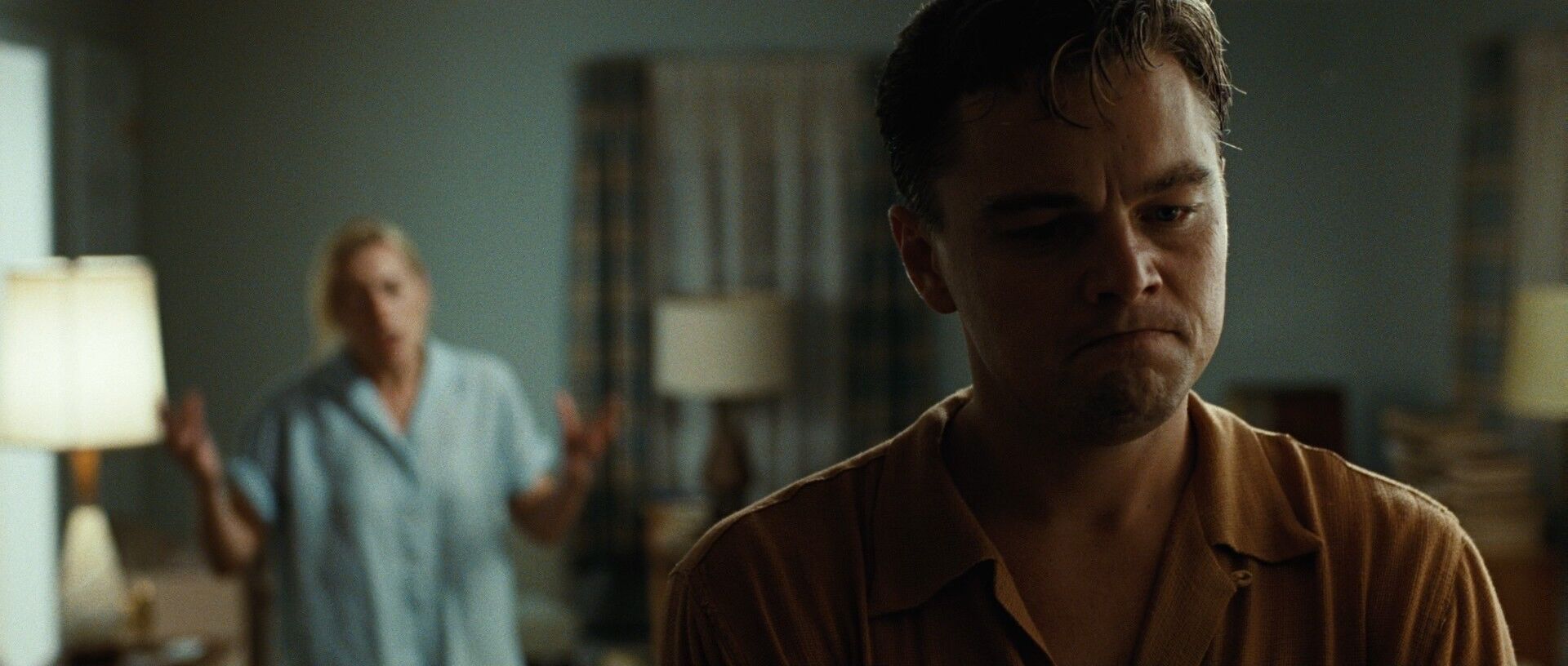 Focal Point in Film Example Focal Point Shot of Leonardo DiCaprio from Revolutionary Road