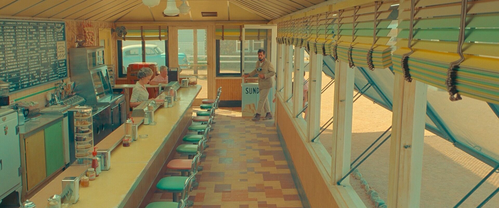 Leading Lines in Film Example Leading Lines Shot from Asteroid City