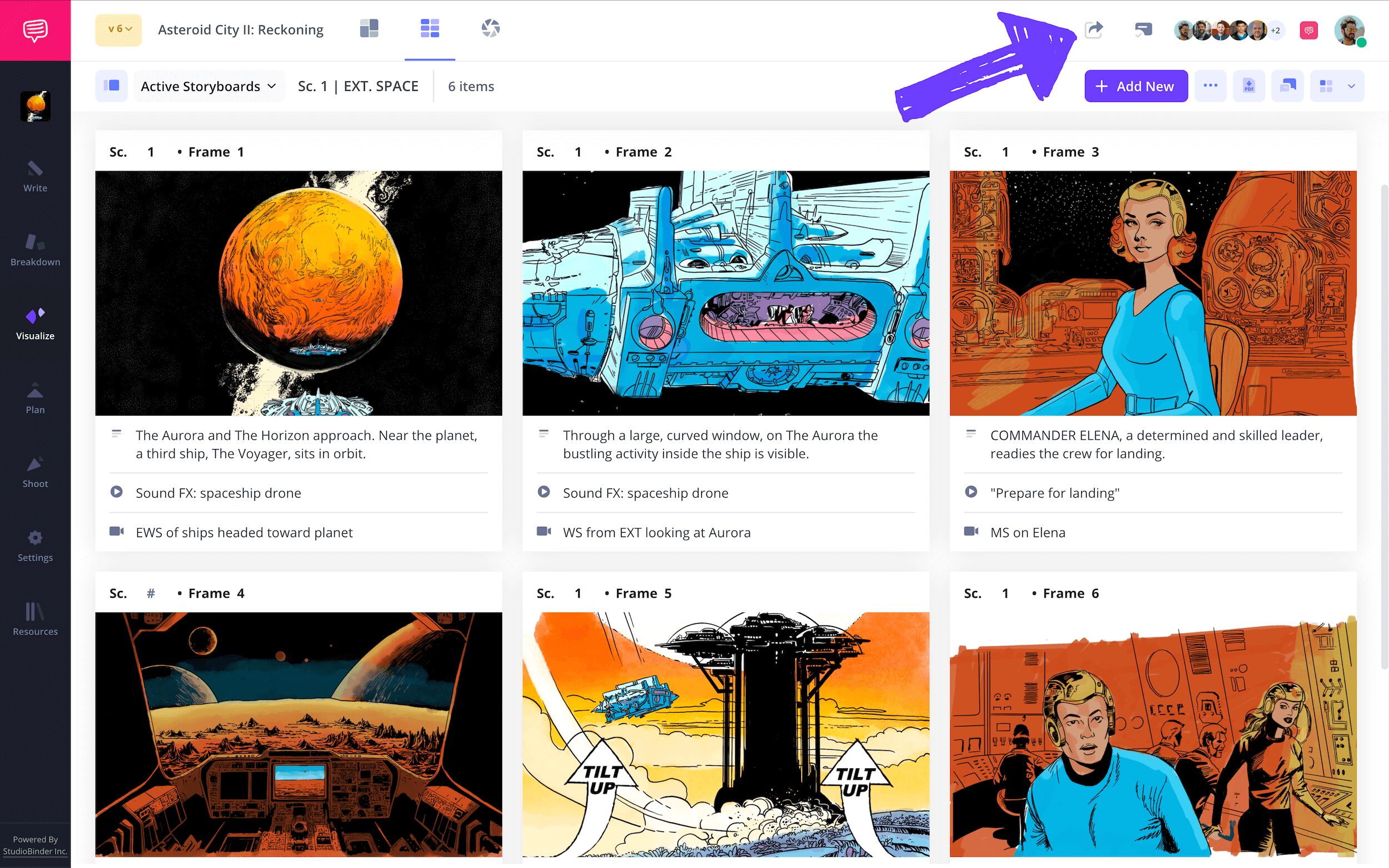 Movie Storyboard Template Invite Collaborator to Storyboard Software StudioBinder Movie Storyboard Template Invite Collaborator to Storyboard Software StudioBinder
