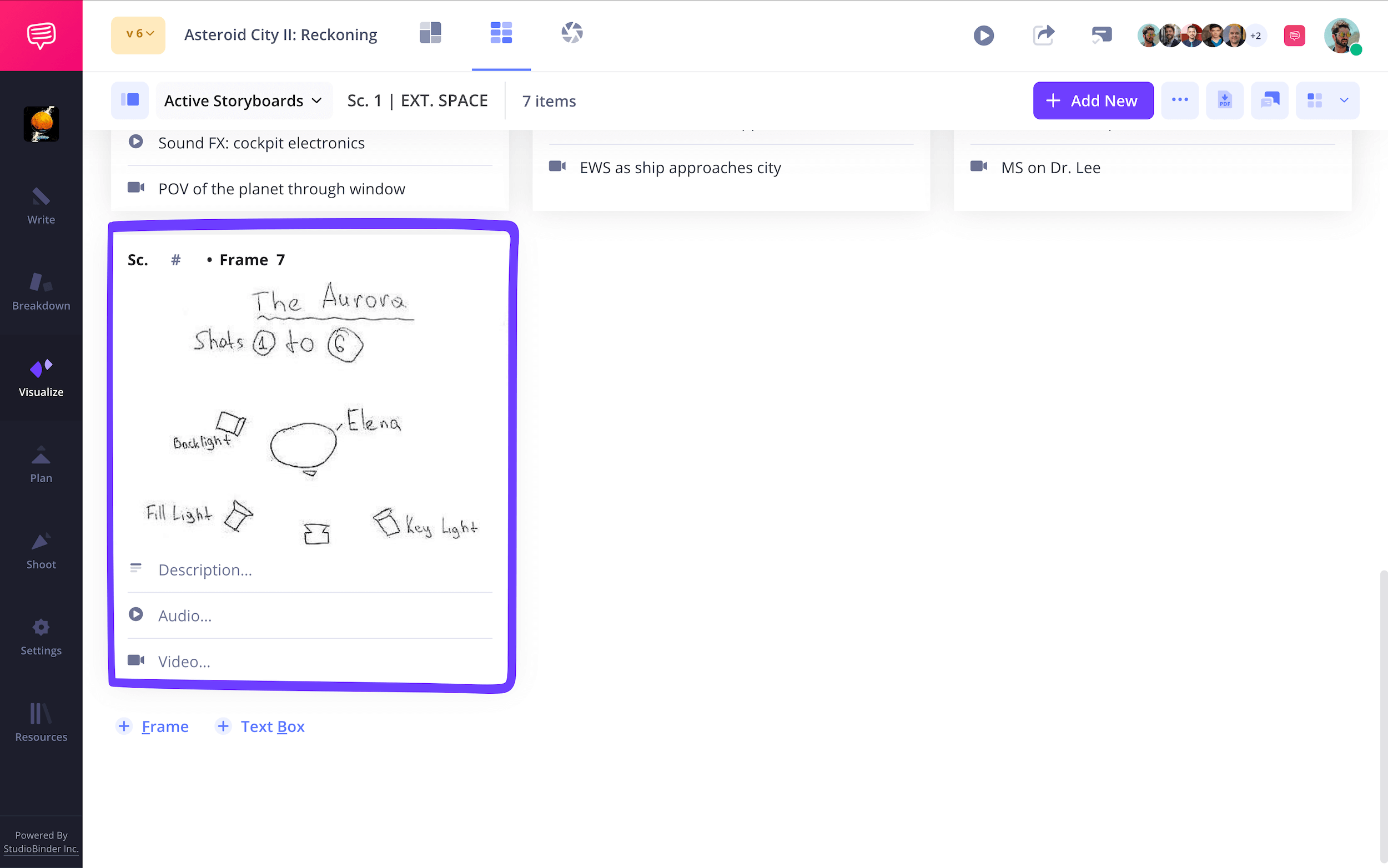 Movie Storyboard Template Uploaded Sketch in StudioBinder Storyboard Software Movie Storyboard Template Uploaded Sketch in StudioBinder Storyboard Software