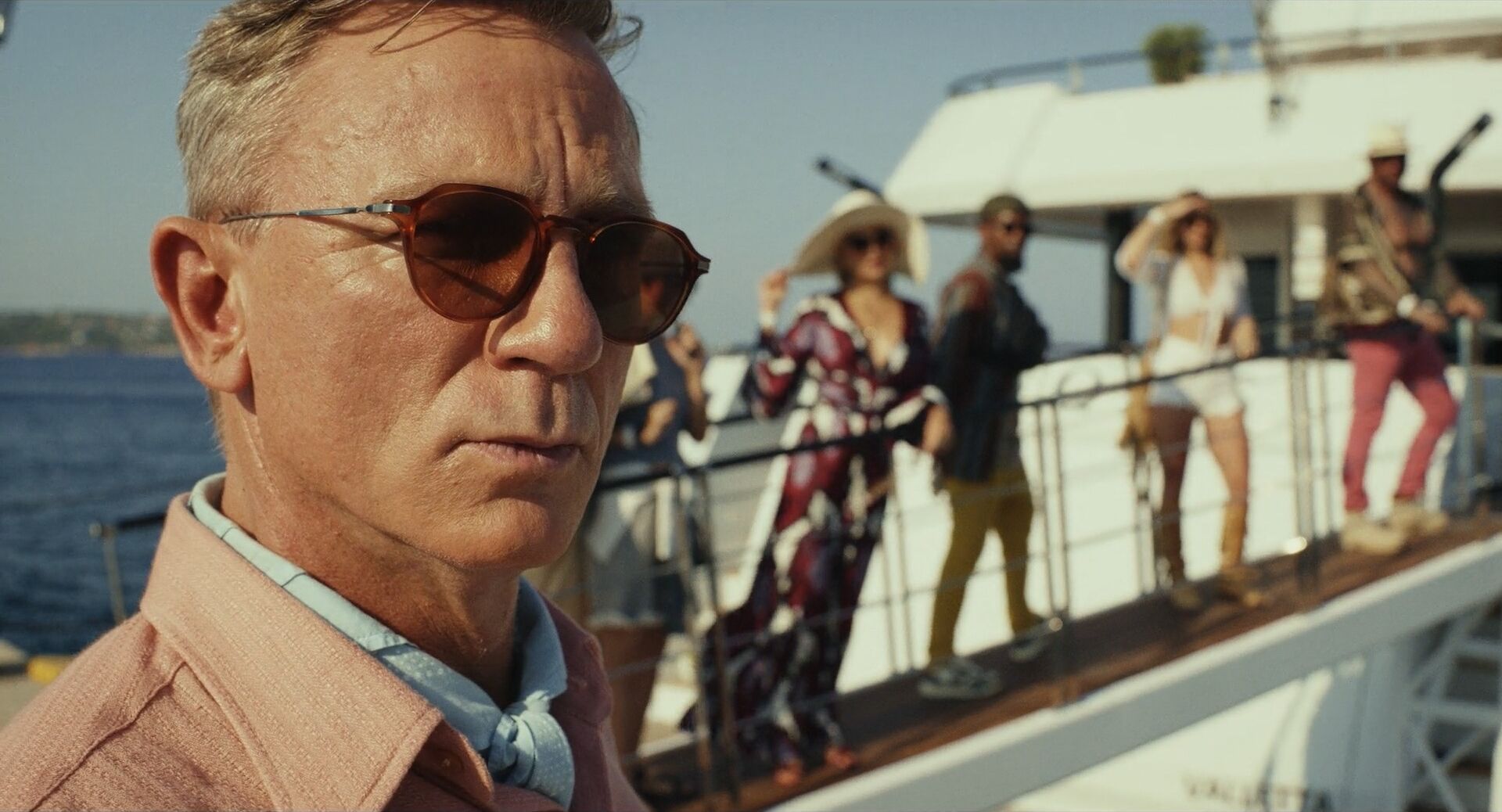 Positive Space in Film Example Positive Space Shot of Daniel Craig from Knives Out