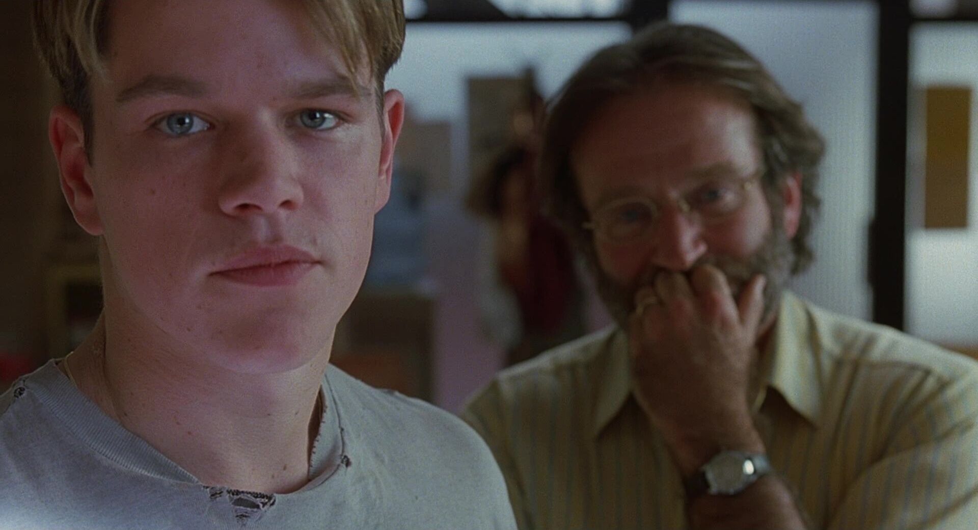 Rack Focus Shot Example Rack Focus Shot of Robin Williams and Matt Damon from Good Will Hunting