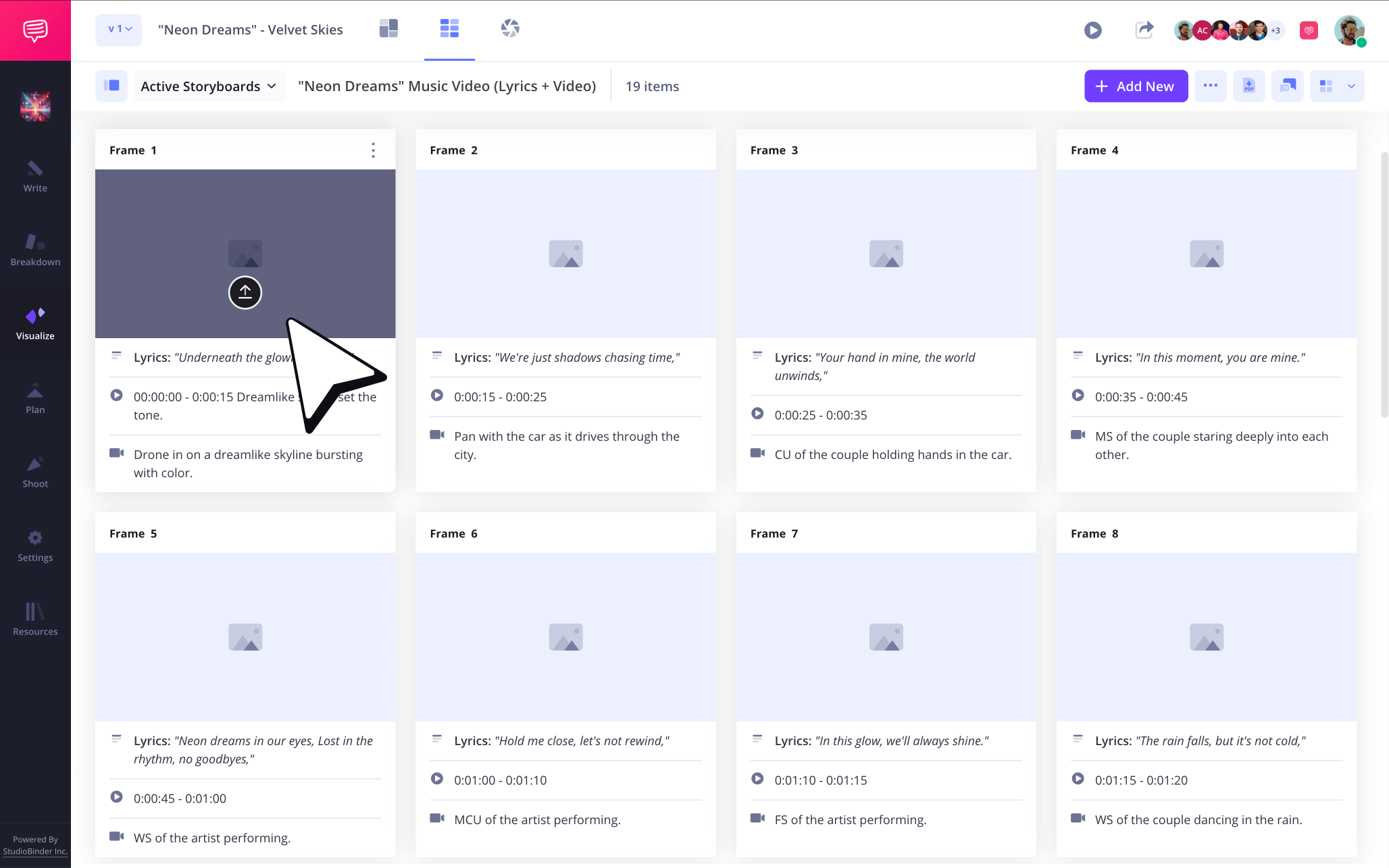 Storyboard Template Music Video – Upload Storyboard Images to Panels – StudioBinder Storyboard Template Music Video – Upload Storyboard Images to Panels – StudioBinder