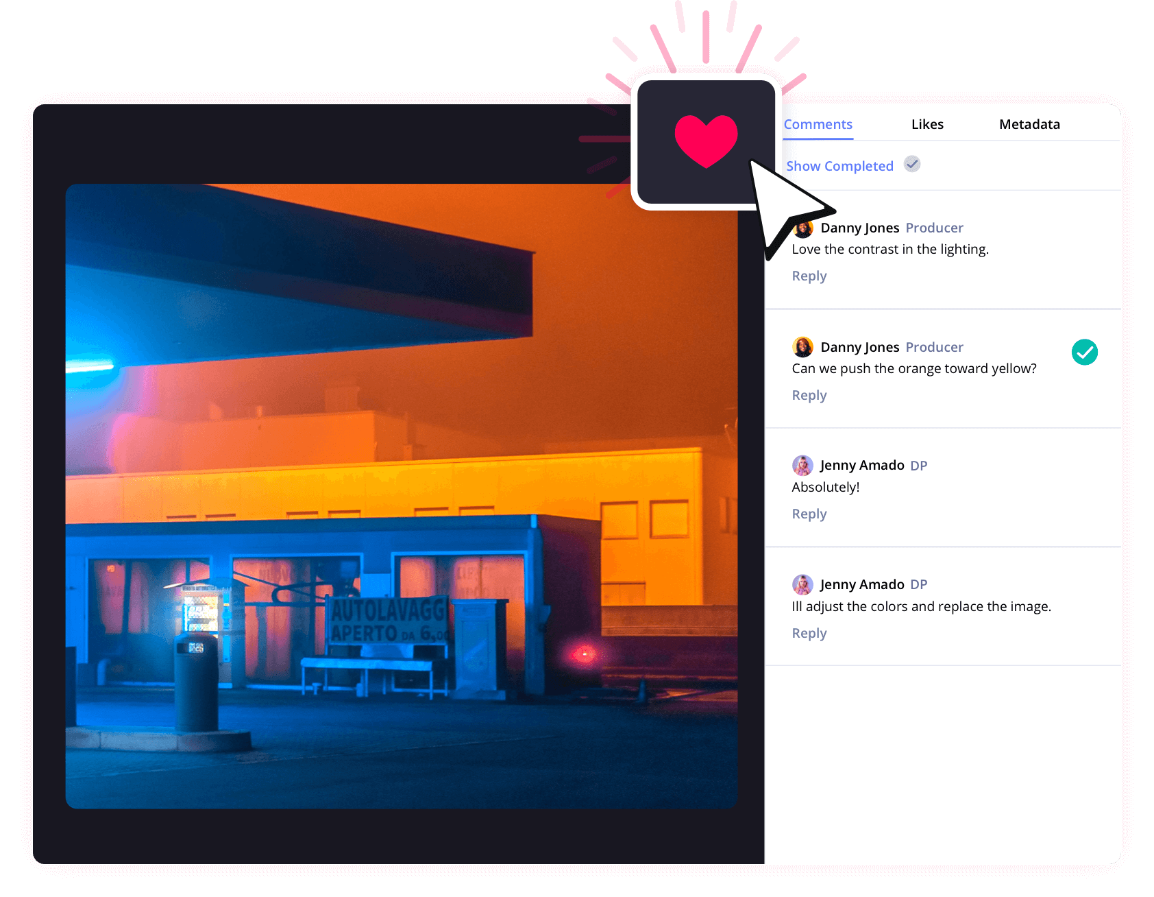 StudioBinder Mood Board Maker Client approval Share and collaborate on favorite images