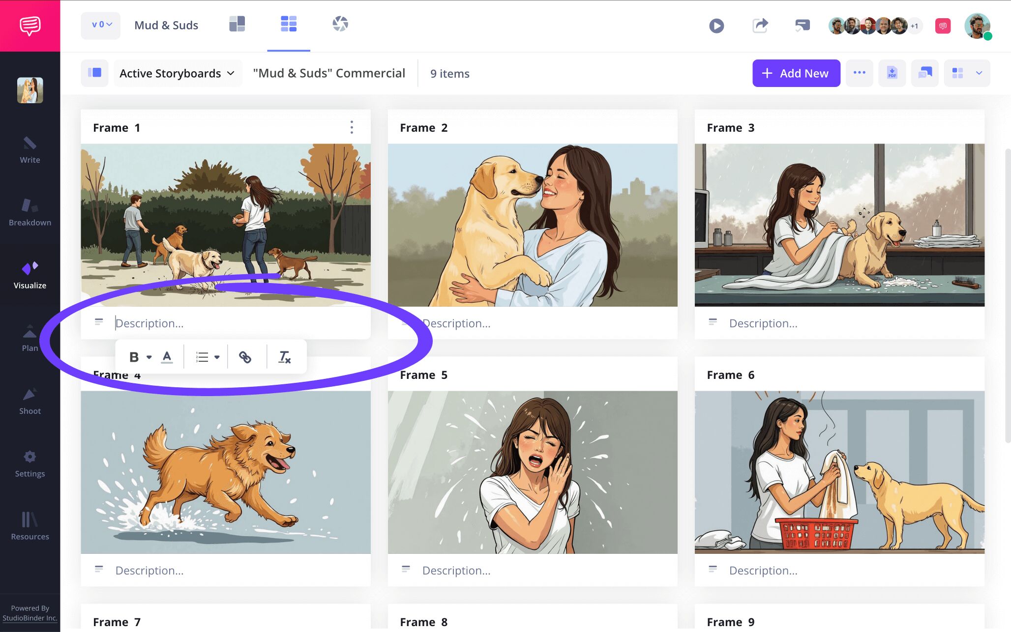 TV Free Commercial Storyboard Template for Video – Add Scene Information – StudioBinder