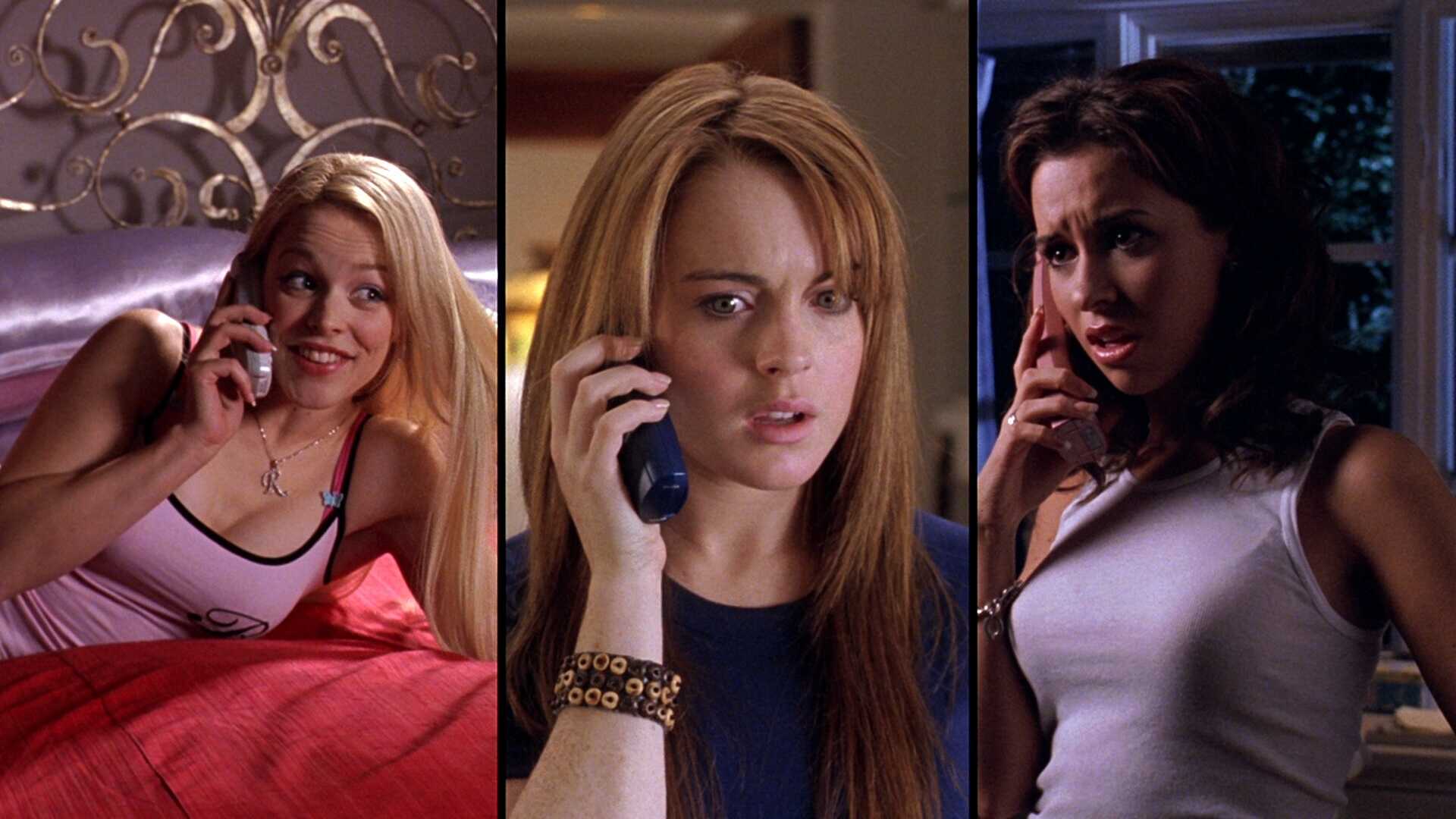Three Shot Example Three Shot of Lindsay Lohan and Rachel McAdams and Tina Fey from Mean Girls