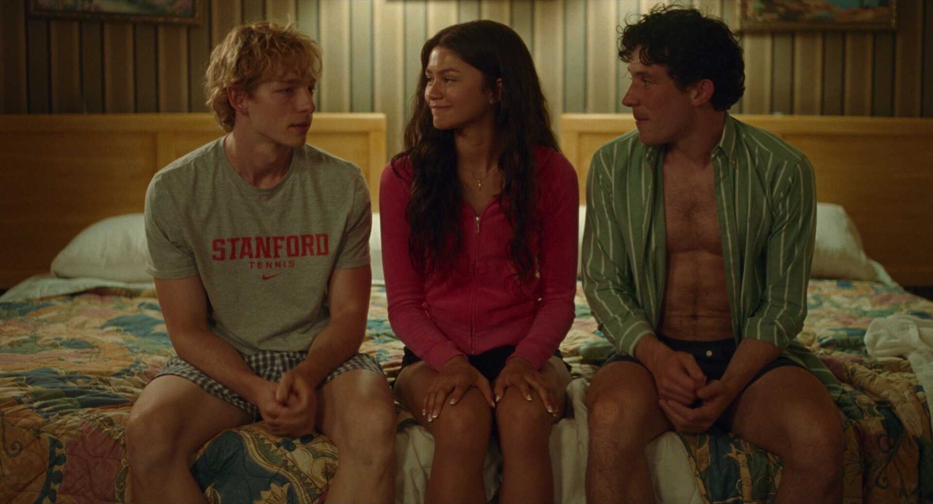 Three Shot Example Three Shot of Zendaya and Mike Faist and Josh O'Connor from Challengers