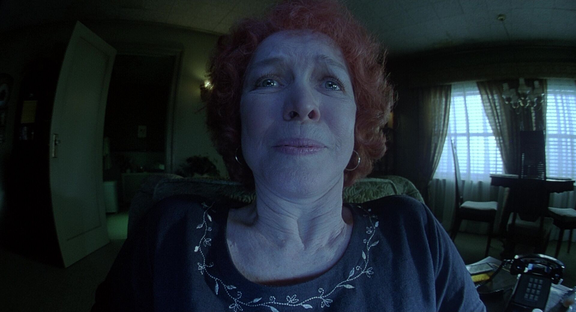 Ultra Wide Lens Shot Example Ultra Wide Lens Shot of Ellen Burstyn from Requiem for a Dream