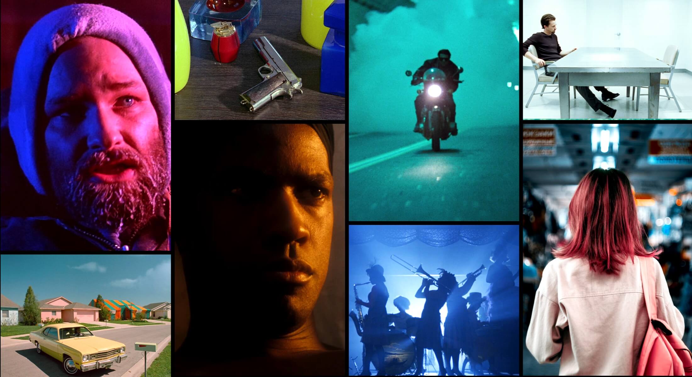 Contrast in Film Director Mood Board Collection of Various contrast camera shots from film tv and video