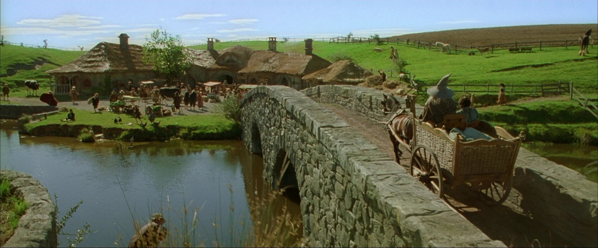 Crane Shot Movement Example Crane Shot of Hobbiton from The Lord of the Rings Fellowship of the Ring