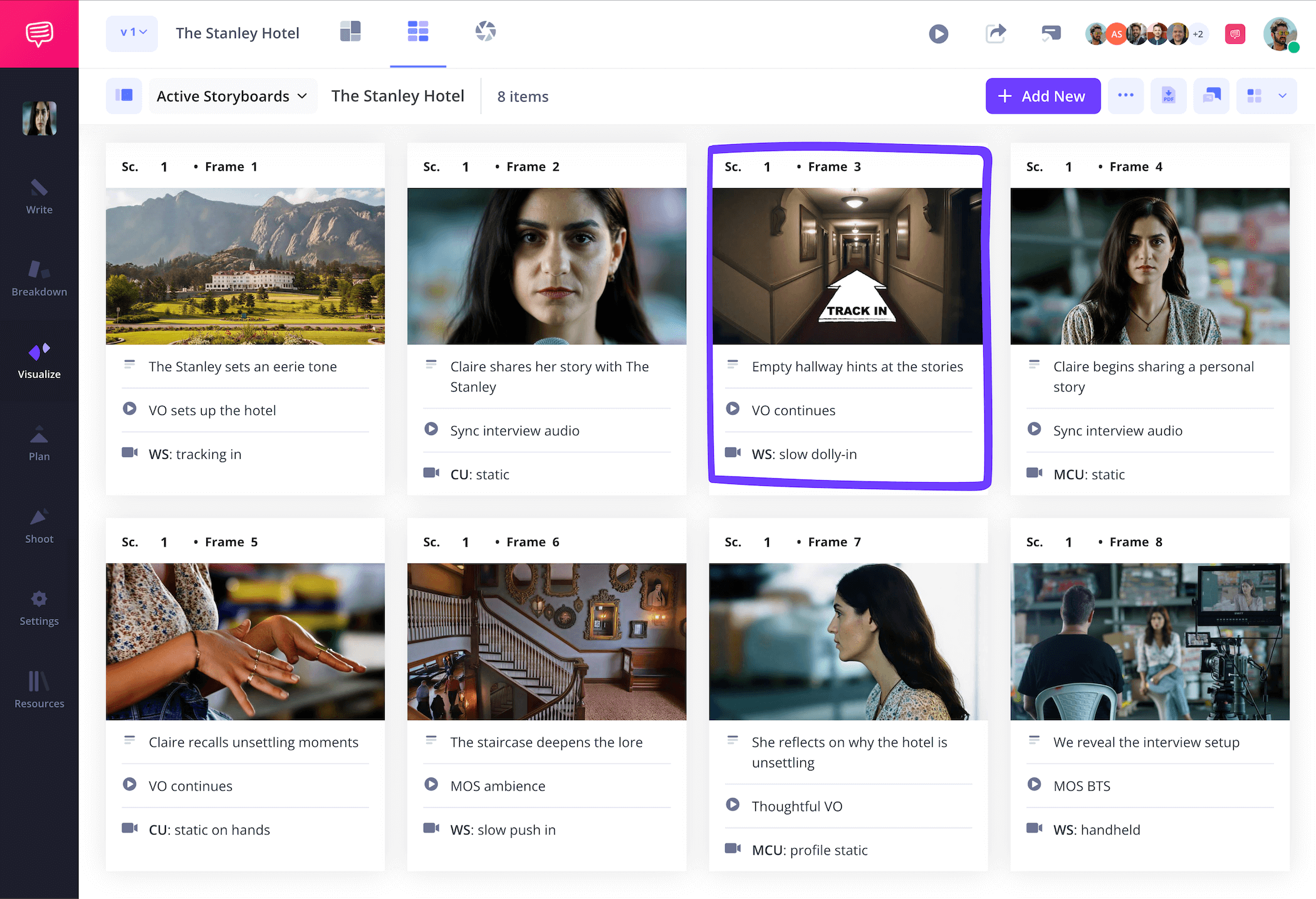 Documentary Storyboard – Storyboard Arroe Film Storyboard Example with Tracking Camera Shot – StudioBinder